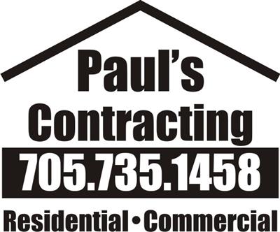 Paul's Contracting  Basement Renovation $(in_location),  Bathroom Renovation,  General Contractor $(in_location),  Kitchen Renovation $(in_location),  Springwater,ON