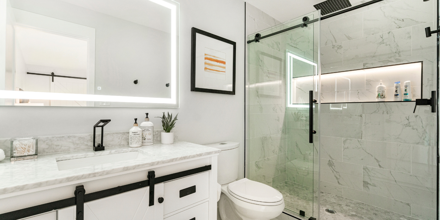 Luxury white bathroom remodel - Inexpensive Bathroom Fixes: 4 Top Tips
