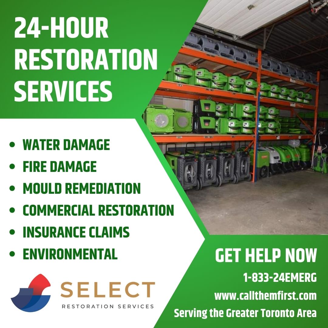 SELECT Restoration Services  Disaster Restoration (Fire and Flood),  Mold and Asbestos,  Toronto,ON